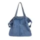 Casual Denim Split-Joint Solid Color Bags Accessories