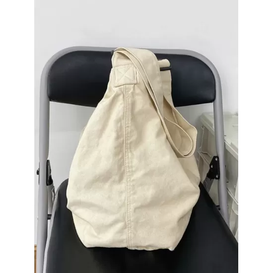 Casual Canvas Solid Color Bags Accessories