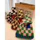 Casual Checkerboard Floral Bags Accessories Handbags