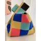 Casual Checkerboard Contrast Color Color-Block Bags Accessories Handbags