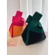 Simple Knitting Contrast Color Color-Block Bags Accessories Handbags