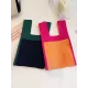 Simple Knitting Contrast Color Color-Block Bags Accessories Handbags