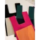 Simple Knitting Contrast Color Color-Block Bags Accessories Handbags