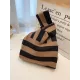 Knitting Checkerboard Zebra-Stripe Striped Bags Accessories Handbags