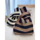 Knitting Checkerboard Zebra-Stripe Striped Bags Accessories Handbags