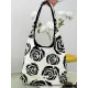 Original Creation Floral Weave Contrast Color Bags Accessories