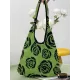 Original Creation Floral Weave Contrast Color Bags Accessories