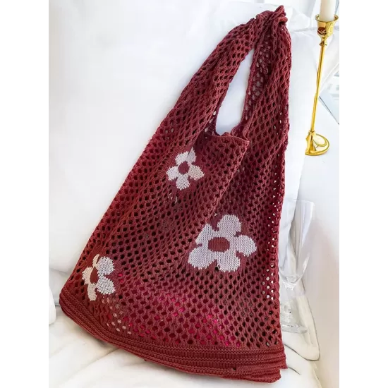 Original Creation Floral Weave Hollow Bags Accessories