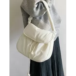 Simple Casual Solid Color Soft Bags Accessories