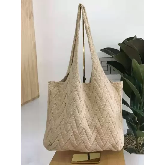 Casual Weave Solid Color Bags Accessories