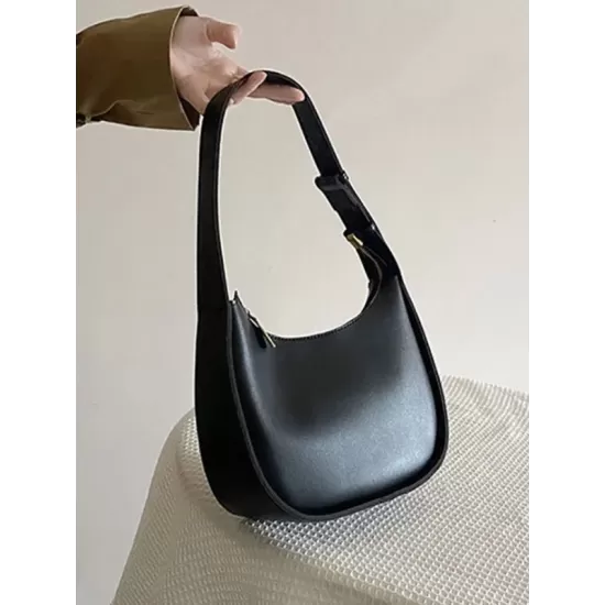 Simple Solid Color PU Bags Accessories