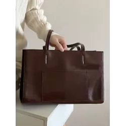 Simple Solid Color PU Bags Accessories