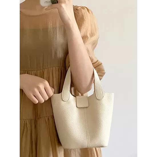 Simple Casual Chic PU Solid Color 2 Pieces Bags Accessories