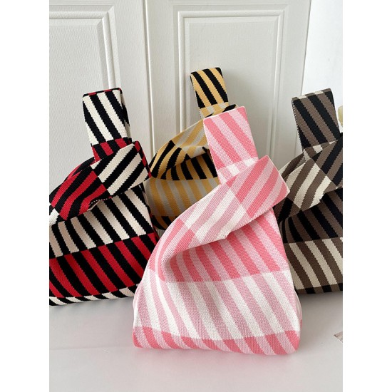 Striped Woven Handbag Bags Accessories