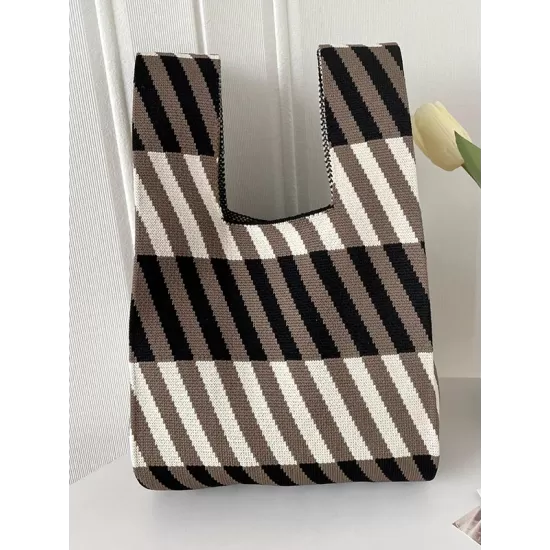 Striped Woven Handbag Bags Accessories