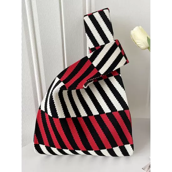 Striped Woven Handbag Bags Accessories