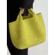 Solid Color Woven Tote Handbags Bags