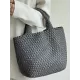 Solid Color Woven Tote Handbags Bags