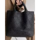 Solid Color Woven Tote Handbags Bags