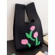 Floral Printed Woven Handbag Bags Accessories