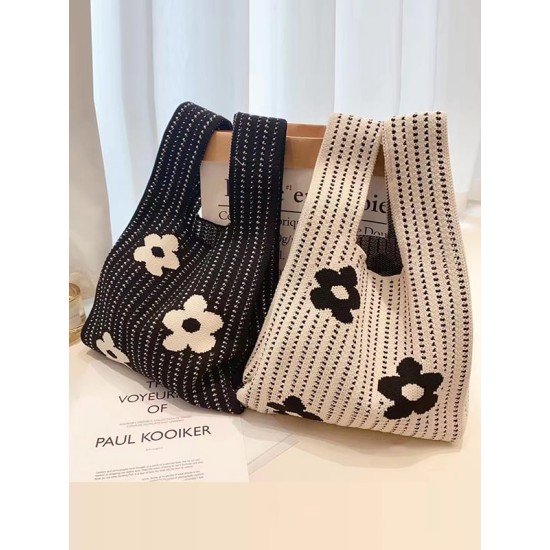 Floral Printed Hollow Handbags Bags Accessories