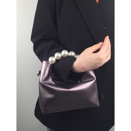 Chains Zipper Pearl Handle The Dumpling Bags