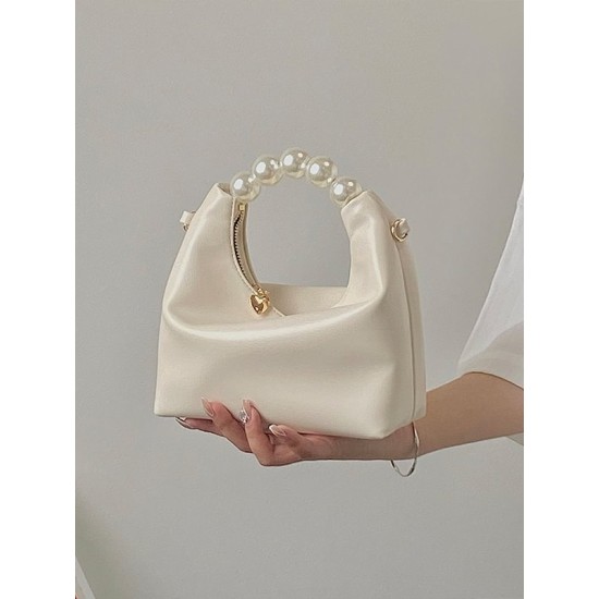 Chains Zipper Pearl Handle The Dumpling Bags