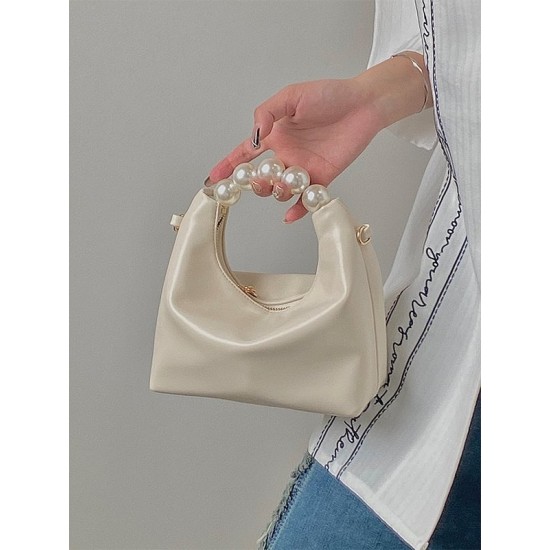 Chains Zipper Pearl Handle The Dumpling Bags