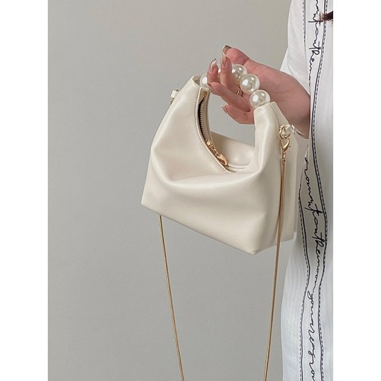 Chains Zipper Pearl Handle The Dumpling Bags