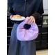 Bowknot Pleated Solid Color Handbags Accessories