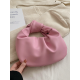 Bowknot Pleated Solid Color Handbags Accessories