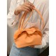 Falbala Pleated Solid Color Bags Accessories