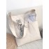 Simple Solid Color With-pockets Canvas Handbag