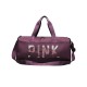 Sequined Letter Print Large-Capacity Outdoor Portable Travel Bag