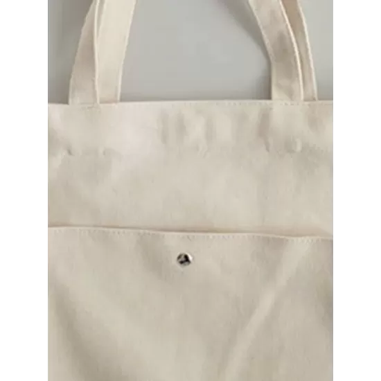 Simple Casual Solid Color Canvas Sling Bag