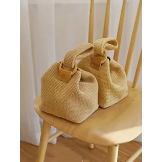 Casual Simple Weave Handbag