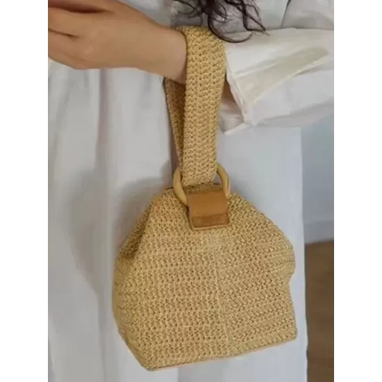 Casual Simple Weave Handbag