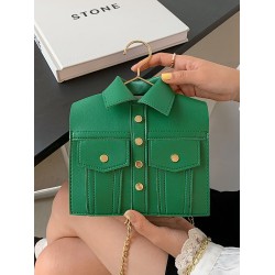 Original Stylish PU Contrast Color Shoulder Bag Accessories