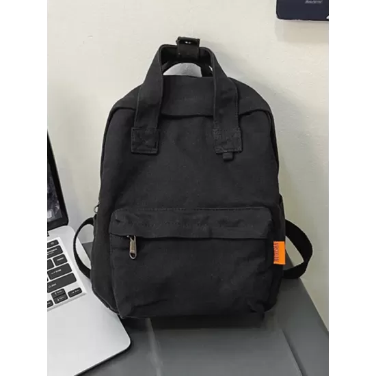 Simple Casual 5 Colors Canvas Backpack