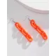 Simple Acrylic Buckle Fashion Street Shot Fluorescent Earrings