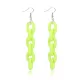 Simple Acrylic Buckle Fashion Street Shot Fluorescent Earrings