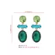 Original Statement Contrast Color Earrings