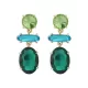 Original Statement Contrast Color Earrings