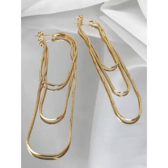 Simple Casual Tasseled Solid Color Earrings