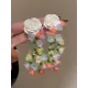 Statement Multi-Colored Floral Earrings Accessories