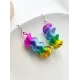 Spiral Colorful Gradient Stylish Earrings