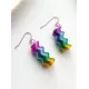 Spiral Colorful Gradient Stylish Earrings