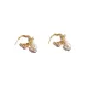 Gold Foil French Baroque Vintage Natural Pearl Earrings