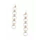 Fashion All-Match Multi-Element Generous Buckle Beaded Earrings