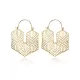 Fashionable Simple Hollow Irregular Geometric Rhombus Alloy Earrings